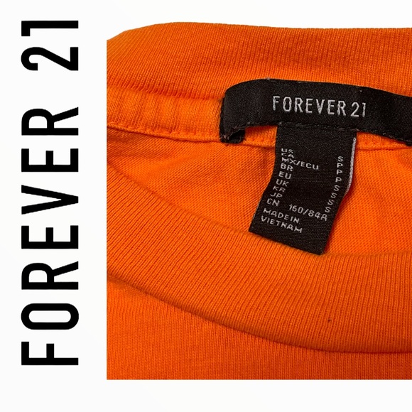 Forever 21 orange sweater print baby girl - Picture 5 of 5